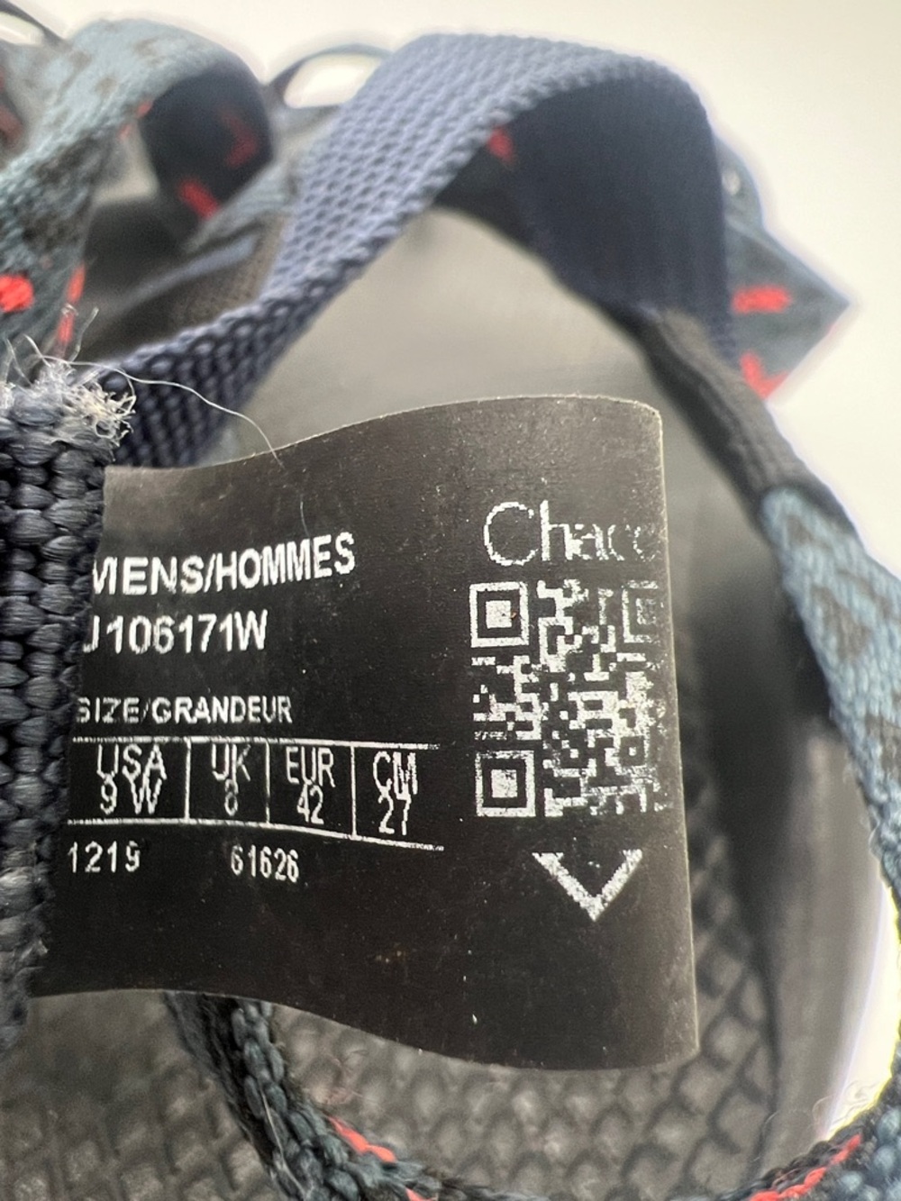 Chacos Z2 Men's Adjustable Strap Sandals Navy Black Men's 9 EUC Hiking Strapy - Picture 7 of 9